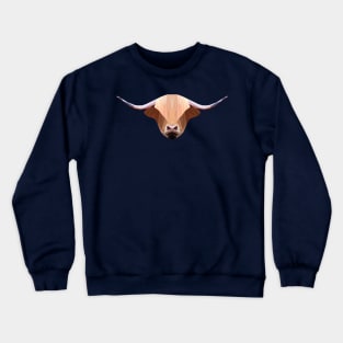 Geometrical Highland Cow Crewneck Sweatshirt